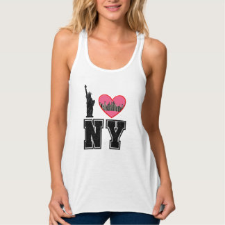 NY New York met City Heart Photo, Liberty Tanktop