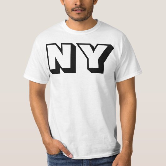 NY (New York) Style 2 T-shirt (Voorkant)