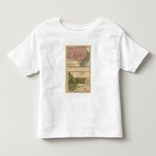 NY, NJ, Pa, Del, Md Kinder Shirts (Voorkant)