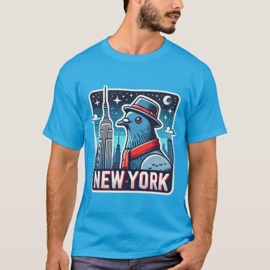NY PIGEON 4 T-SHIRT (Voorkant)