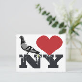 NY Pigeon Briefkaart (Staand voorkant)