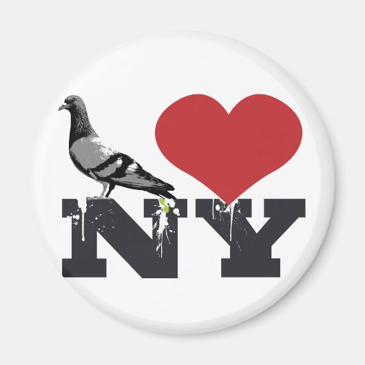 NY Pigeon Magneet (Voorkant)