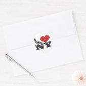 NY Pigeon Ronde Sticker (Envelop)