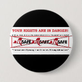 NY SAFE ACT pin intrekken Ronde Button 7,6 Cm (Voorkant)