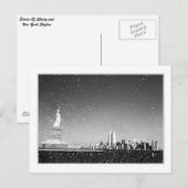 NY Skyline Briefkaart (Voorkant / Achterkant)