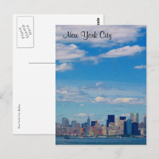 ny skyline briefkaart (Voorkant / Achterkant)