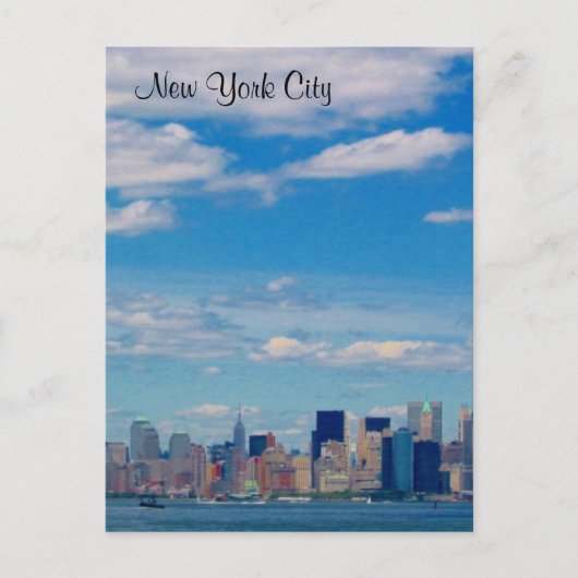 ny skyline briefkaart (Voorkant)