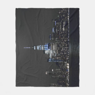 NY Skyline Fleece Deken