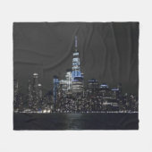 NY Skyline Fleece Deken (Voorkant (Horizontaal))