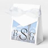 NY - Skyline gezien van het vrijheidspark Bedankdoosjes (Voorkant Zijde)