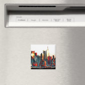 NY Skyline Magnet (Insitu (Vaatwasser))