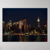 NY Skyline Uitzicht Poster (Voorkant)