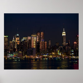 NY Skyline Uitzicht Poster