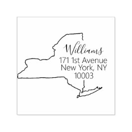 NY | Staat van New York Retouradresstempel Zelfinktende Stempel