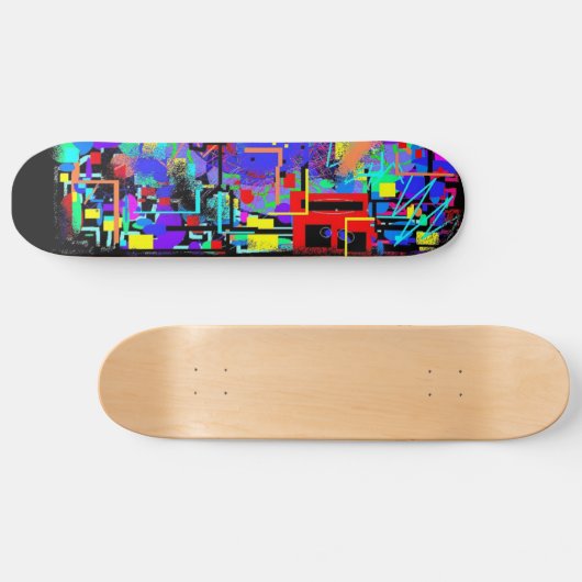 NY stad graffiti dek Skateboard (Horizontaal)