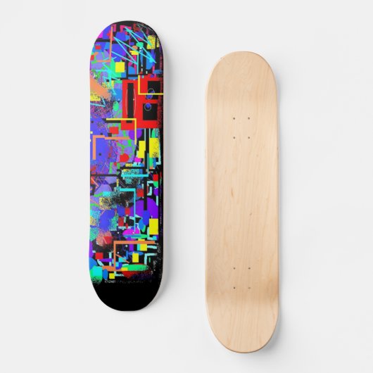 NY stad graffiti dek Skateboard (Voorkant)
