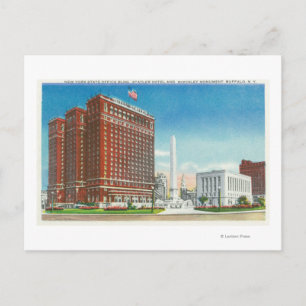 NY State Kantoor, Statler Hotel Briefkaart