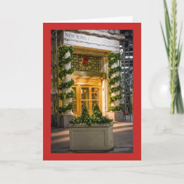 NY Stock Exchange Kerstmis Feestdagen Kaart