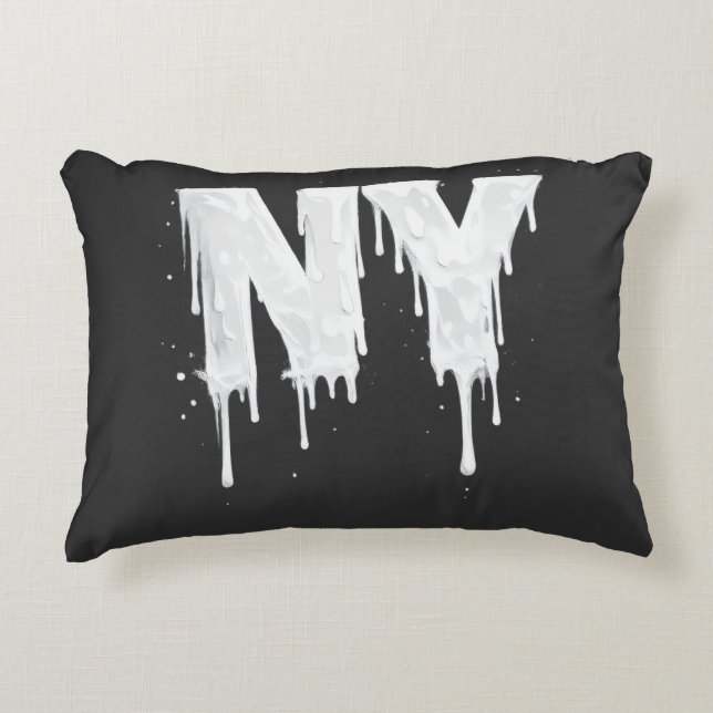 NY Straat Vibes Accent Kussen (Voorkant)