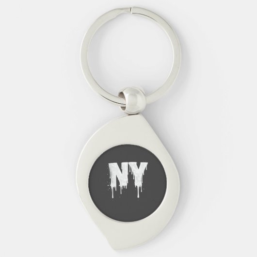 NY Straat Vibes Sleutelhanger (Voorkant)