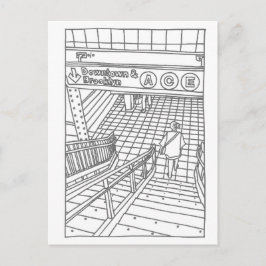 NY Subway Briefkaart