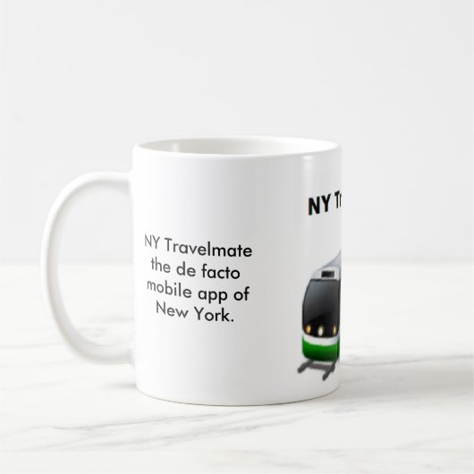 NY Travelmate 11 oz Classic White Mok (Links)