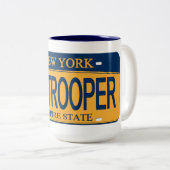 NY TROOPER NY Kenteken Plaat Mok (Voorkant rechts)