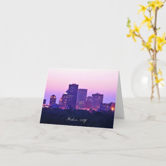 NY van Rochester Kaart (Gele Bloem)