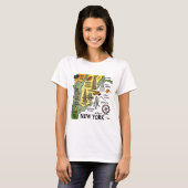 NY vintage reiskaart T-shirt (Voorkant volledig)