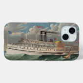NY Voyage Grand Paddlewheel Stoomboot De Pelgrim Case-Mate iPhone Case (Achterkant (horizontaal))