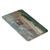 NY Voyage Grand Paddlewheel Stoomboot De Pelgrim Magneet (Rechterzijde)