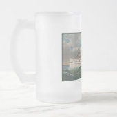 NY Voyage Grand Paddlewheel Stoomboot De Pelgrim Matglas Bierpul (Links)