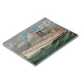 NY Voyage Grand Paddlewheel Stoomboot De Pelgrim Notitieboek (Linkerzijde)