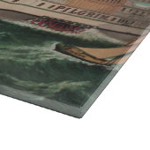 NY Voyage Grand Paddlewheel Stoomboot De Pelgrim Snijplank (Hoek)