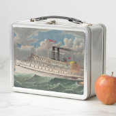 NY Voyage Grand Paddlewheel Stoomschip The Pilgrim (In situ)