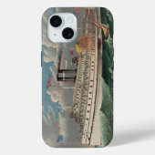 NY Voyage Grand Paddlewheel Stoomschip The Pilgrim Case-Mate iPhone Case (Achterkant)