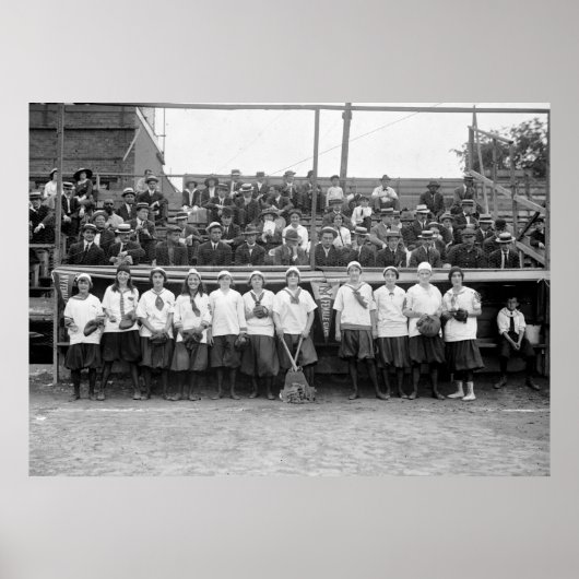 NY Vrouw Giants Baseball, 1913 Poster (Voorkant)