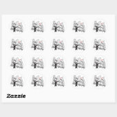 NY Wedding Ronde Sticker (Vel)