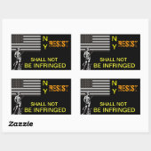 NY Weerstand Rechthoekige Sticker (Vel)