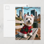 NY Westie Briefkaart (Voorkant / Achterkant)