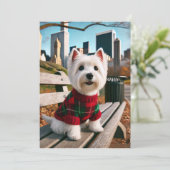 NY Westie Kaart (Staand voorkant)