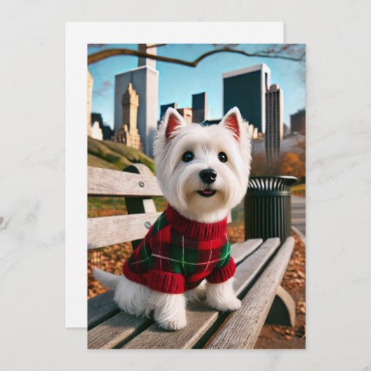 NY Westie Kaart (Voorkant / Achterkant)