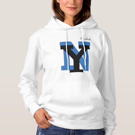 NY/Women's Basic Hooded Sweatshirt/Personalized Hoodie (Voorkant)