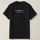 Nyack New York Rainbow Pride Heats T-shirt (Design voorkant)