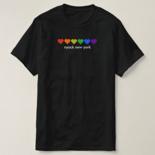 Nyack New York Rainbow Pride Heats T-shirt