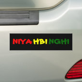 Nyahbinghi Bumpersticker (Op auto)