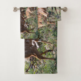 Nyala Antelope African Wildlife Photo Bad Handdoek