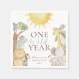 Nyala Safari Dieren Een Wild Jaar Eerste Verjaarda Servet