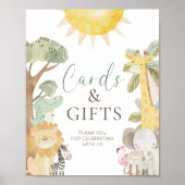 Nyala Safari Dieren Kaarten en geschenken Poster (Voorkant)