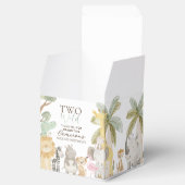 Nyala Safari Dieren Twee Wilde Tweede Verjaardag Bedankdoosjes (Geopend)